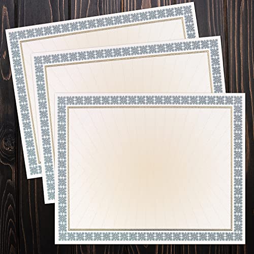 Great Papers! Westminster Blue Metallic and Gold Foil Certificates, 8.5"x11", 15 Count (963024) - Image 2