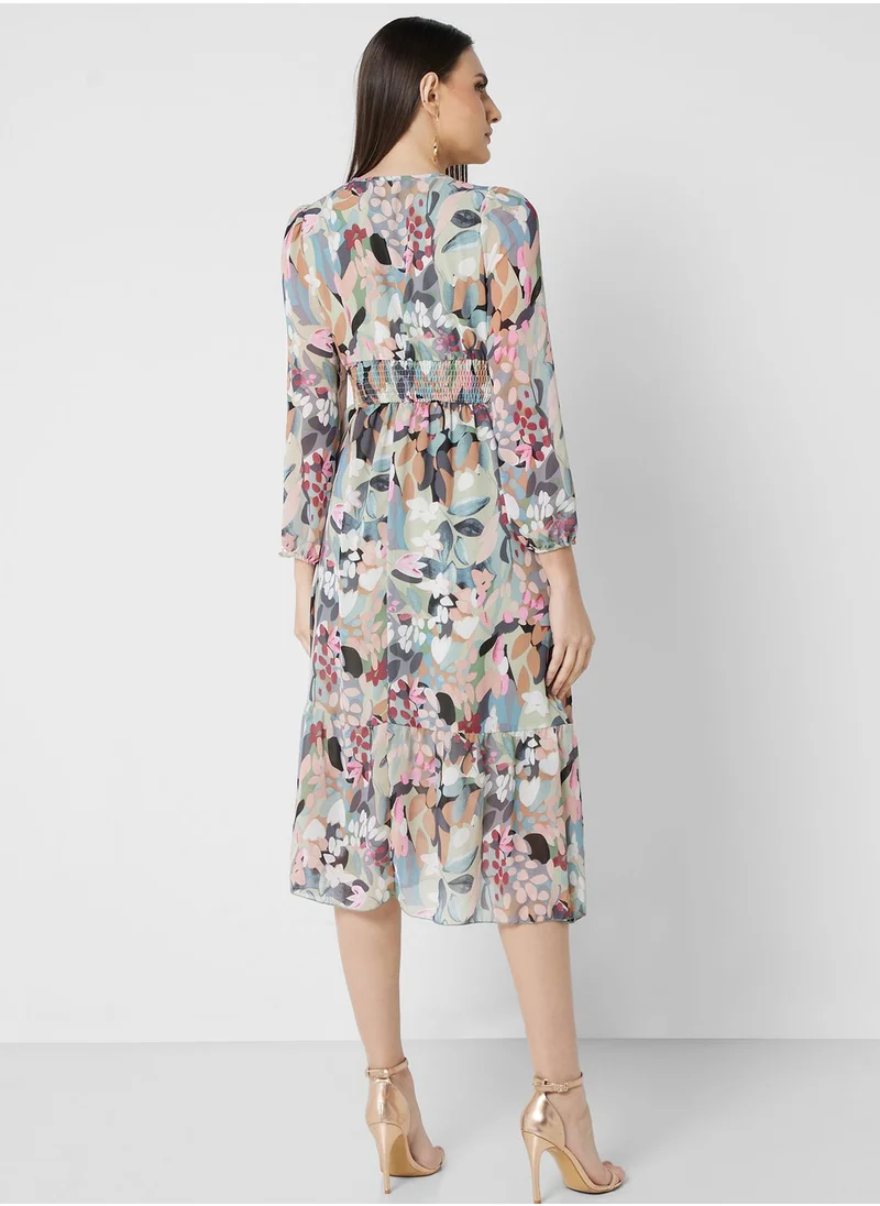 ايلا Abstract Print Dress