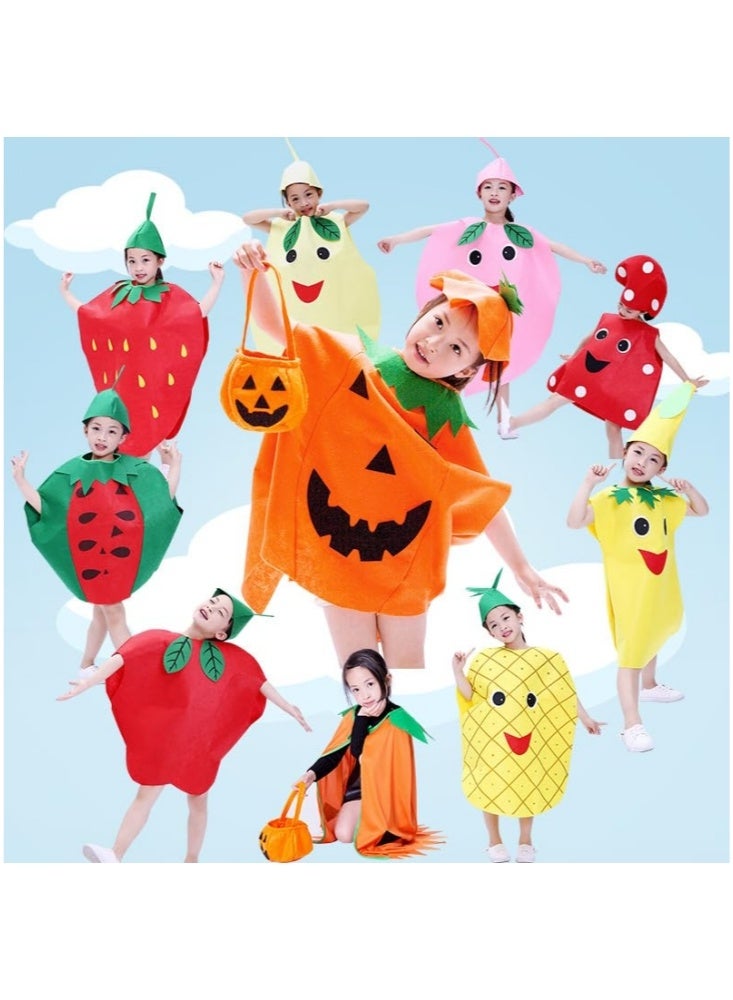 GGEROU Kids Fruit Costume Funny Nature Costumes Suits Holiday Halloween Christmas Cosplay Costumes Set Performace Props for Girls Boys - Image 2