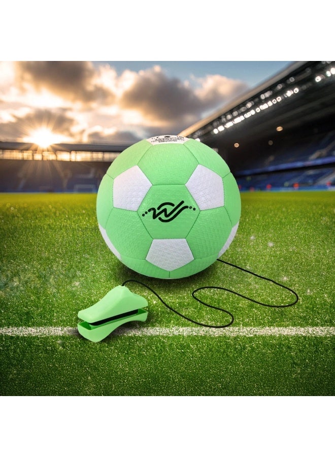 Wingrove Sports Creations Size 3 Training Ball Football – Interactive Voice Command Trainer with Adjustable Cord, Wireless Charging, and USB Cable – Designed with Billy Wingrove - Image 4