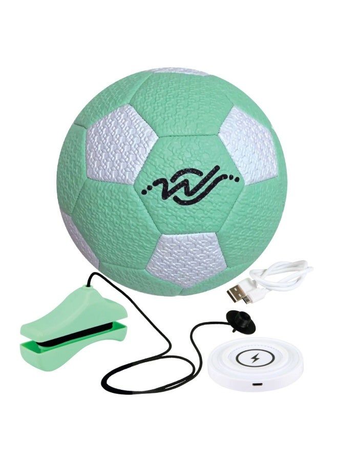 Wingrove Sports Creations Size 3 Training Ball Football – Interactive Voice Command Trainer with Adjustable Cord, Wireless Charging, and USB Cable – Designed with Billy Wingrove - Image 3