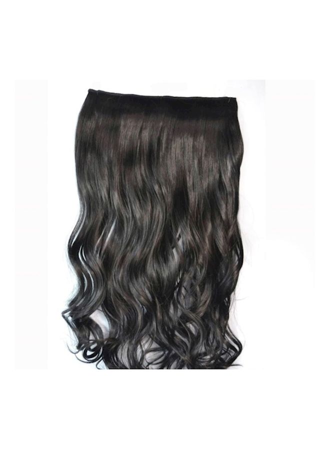 NIBEMINENT Long Curly Hair Extension Black