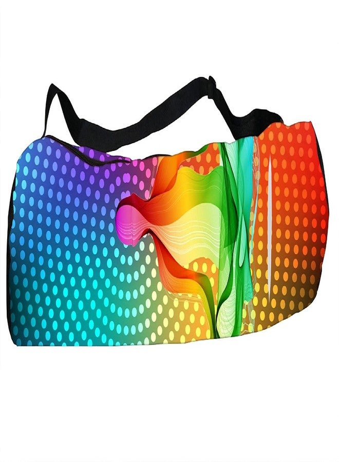 Active Elements Direct from Factory - Canvas Yoga Mat Bag/Cover. Easy Fit up to 4 mm Thick Yoga Mat. Print Design : Yoga Teacher - A Multicolor Modern Graphic Design - Image 2