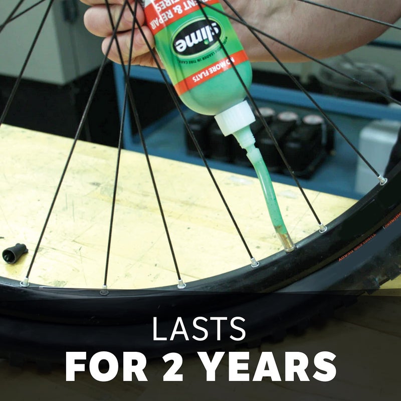 Slime 10003 Bike Tube Puncture Repair Sealant, Prevent and Repair, Suitable for All Bicycles, Non-Toxic, Eco-Friendly, 8oz Bottle - Image 3
