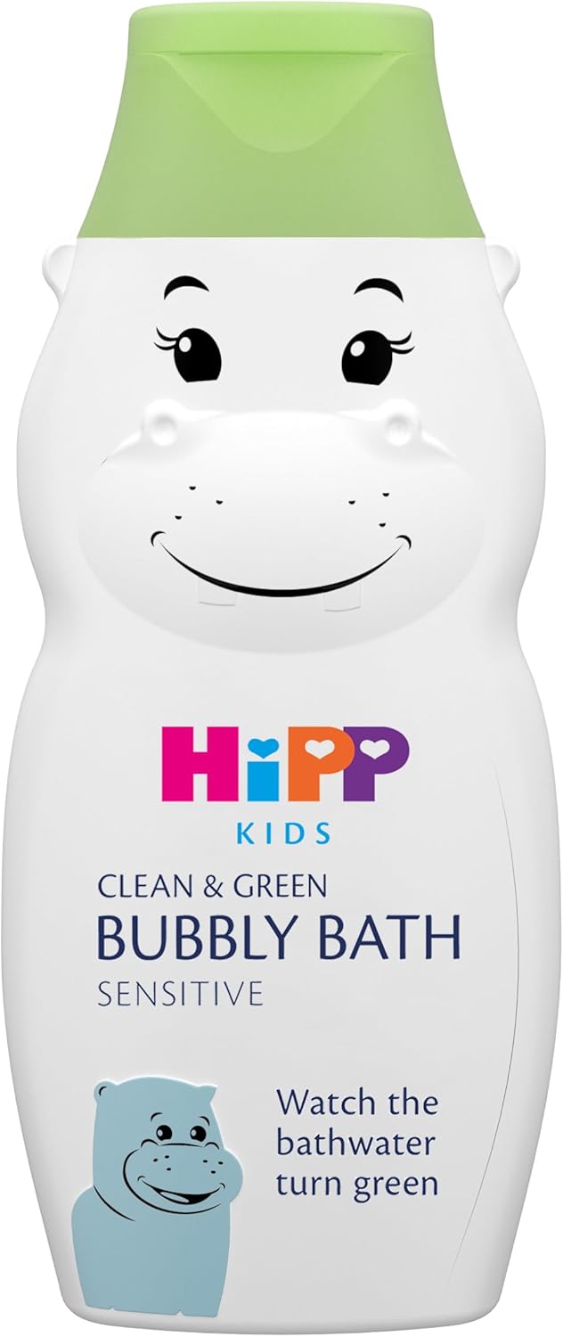 HiPP Kids Clean and Green Bubble Bath Hippo 300ml Pack of 6