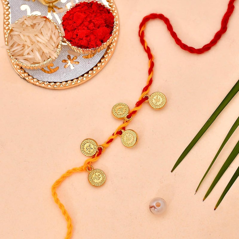 V Kraft Worlds Best BHAIYA BHABHI Printed White Color Coffee Mug with 4 Designer Rakhi for bhaiya bhabhi and Their Childrens with roli chawal and Rakhi Special Wishes Card 330 ml Rakhi Combo 05 - Image 5