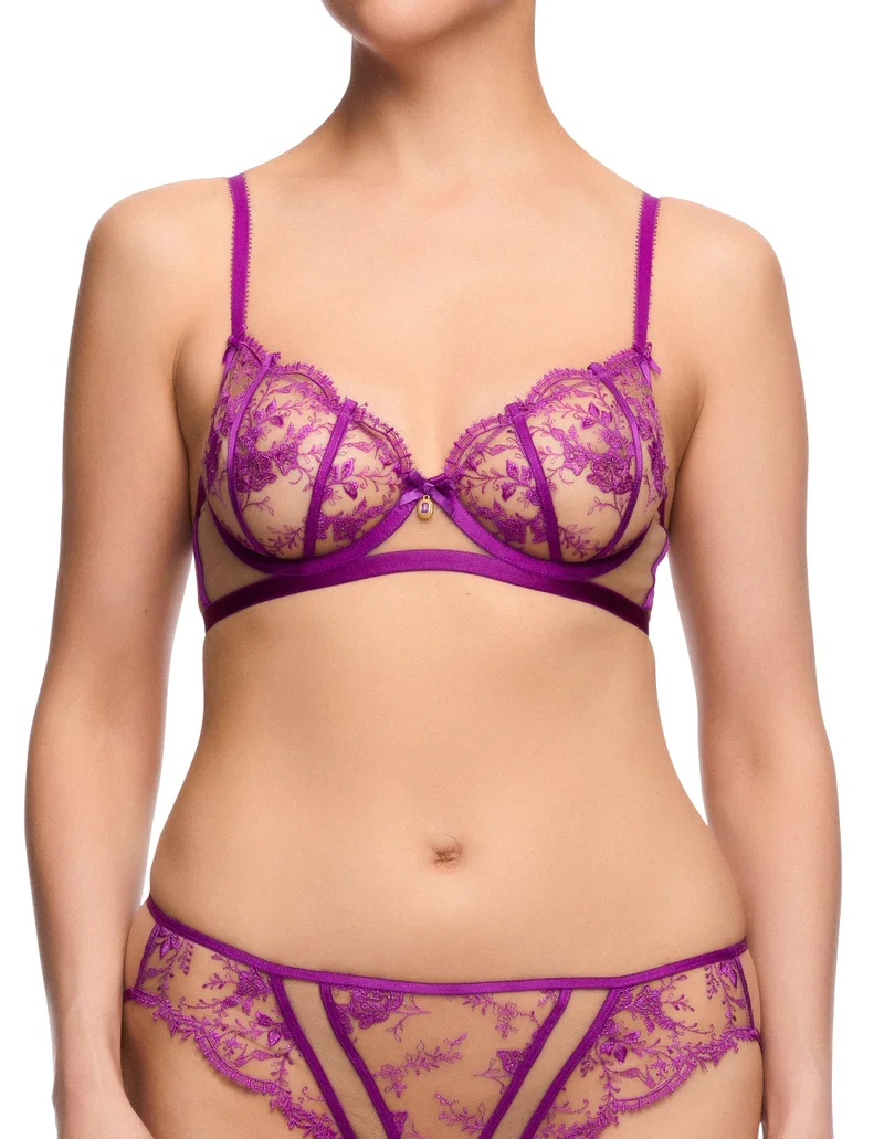 Dita Von Teese Dita Von Teese Femoiselle Balconette Bra Pink
