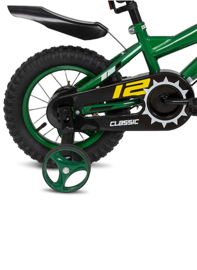 موجو Classic Bicycle For Kids 14 inch - Green - Image 4
