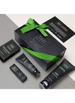 tiege hanley Iege Hanley Men'S Skin Care Gift Set ; 4 Products ; Face Wash Moisturizer W Sfp Lip Balm W Spf And A Bonus Travel Size Lightly Exfoliating Bar Soap ; Uncomplicated Skin Care Routine  - Image 3