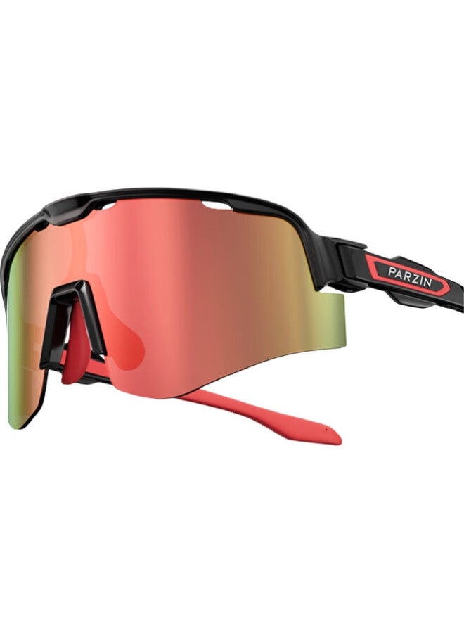 PARZIN (Parzin) Chasing Wind Series Sports Sunglasses, Unisex Integrated Running, Hiking, Cycling, Sun Protection Sunglasses 76003 - Image 2