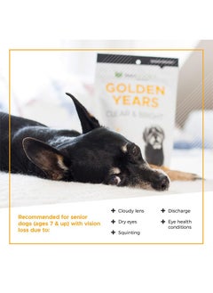 VetriScience Laboratories Golden Years Clear And Bright Vision Support For Senior Dogs, Chicken Flavor, 60 Chews  Supports Cloudy And Teary Eyes And Ocular Blood Flow  - Image 3