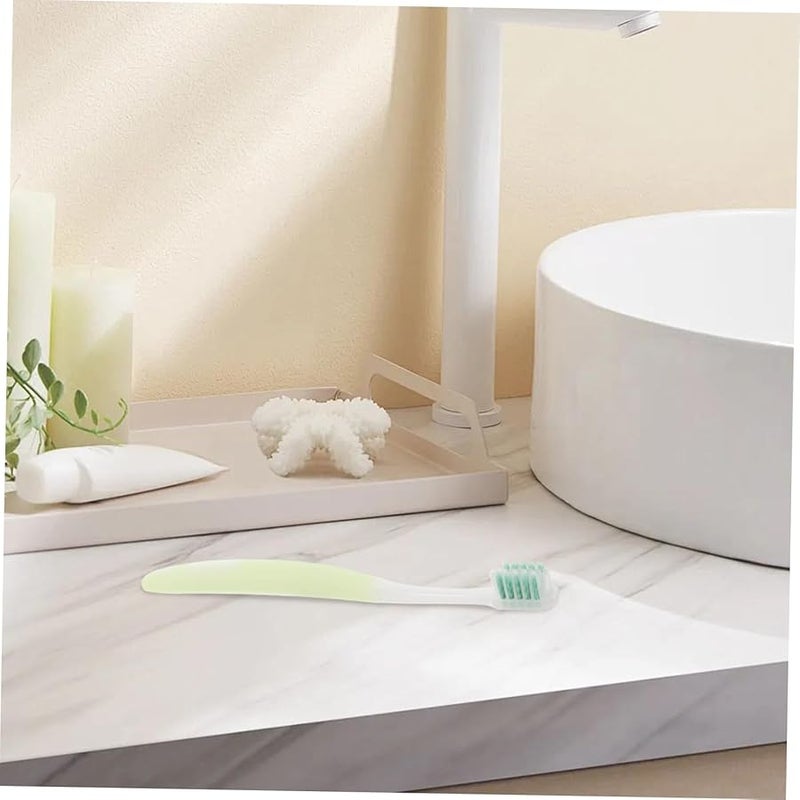 فرشاة أسنان على شكل حرف U للبالغين ذوي التقويم، شعيرات ناعمة، منظف لطيف للثة، إزالة البلاك، أزرق - Image 5