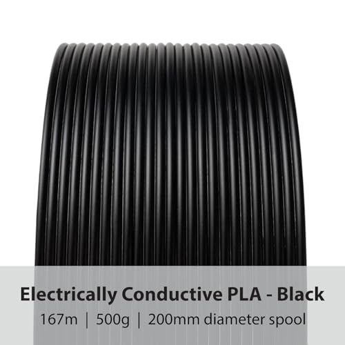 Proto-Pasta Protopasta Electrically Conductive Composite Black PLA 3D Printer Filament for Electrically Conductive 3D Prints | Easy Printing with Low Warp | 1.75mm Filament | 500g with Recyclable Cardboard Spool - Image 2