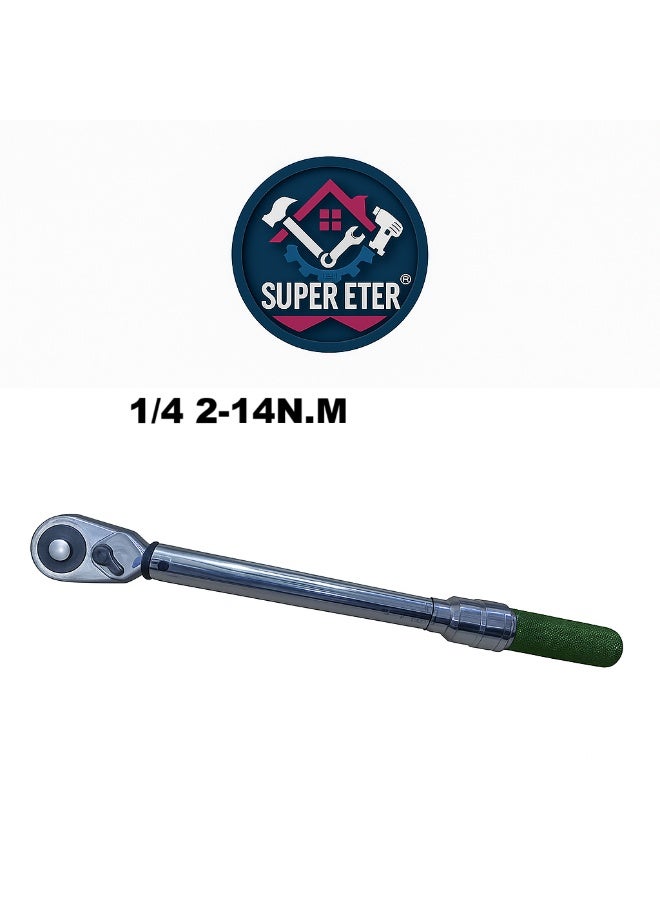 SUPER   ETER SUPER ETER 1/4" Ratchet Torque Wrench Model 10005955 – 2–14 N·m Precision Tool for Fine Mechanical Work - Image 3
