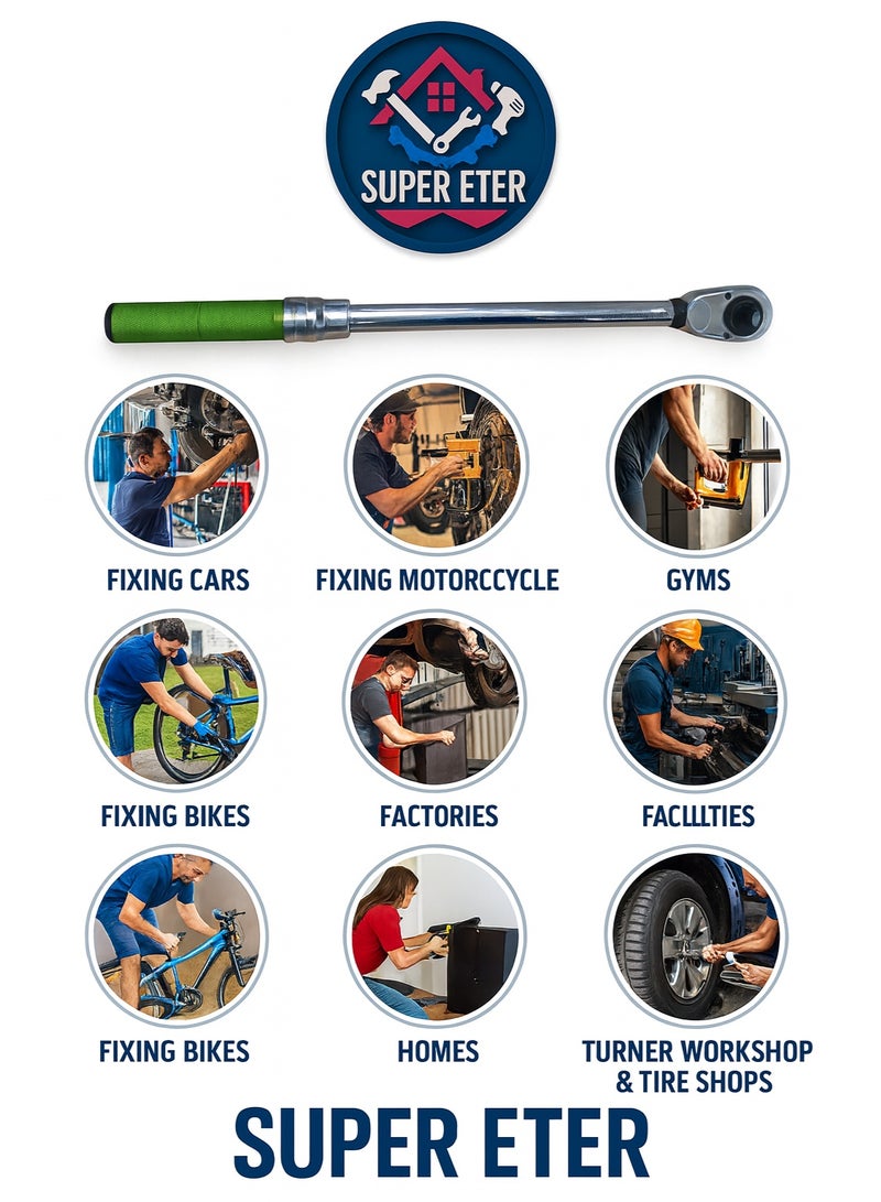 SUPER   ETER SUPER ETER 1/4" Ratchet Torque Wrench Model 10005955 – 2–14 N·m Precision Tool for Fine Mechanical Work - Image 4