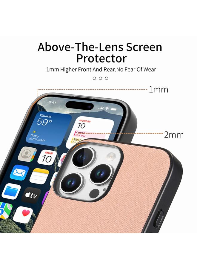 Zaboon Case For iPhone 12 Pro Twill Fabric Leather Skin Back Phone Case - Image 4