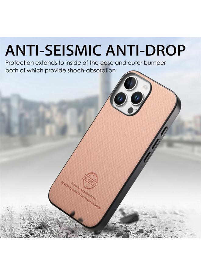 Zaboon Case For iPhone 12 Pro Twill Fabric Leather Skin Back Phone Case - Image 5