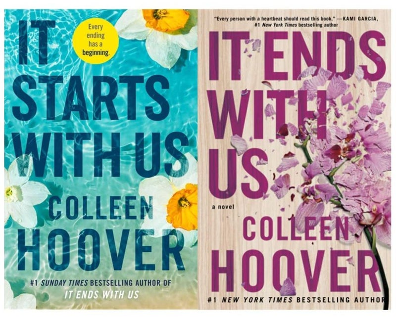 It Ends with Us 2 Books Series By Colleen Hoover [It Ends with Us and It Starts with Us