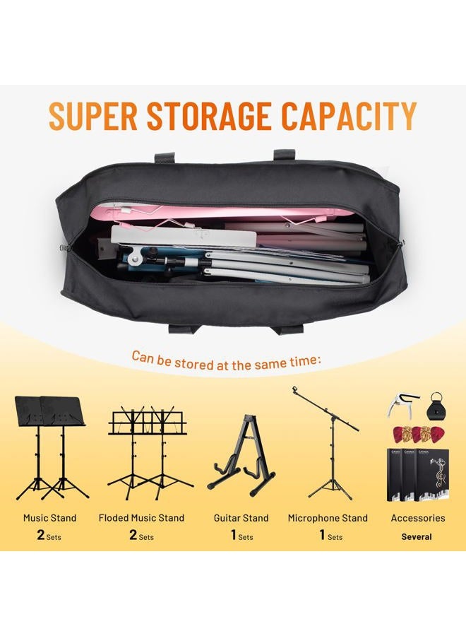 CAHAYA Music Stand Carrying Bag High Capacity Universal Carrying Case Portable for Solid Sheet Music Stand Microphone Stand Speaker Guitar Stand CY0323 - Image 3
