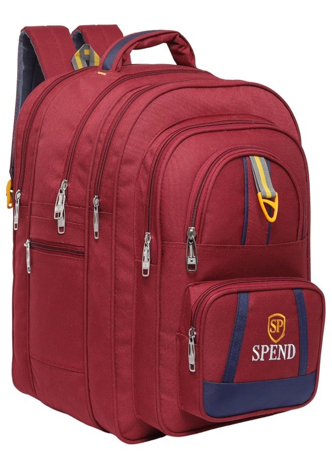SPEND 40L Large Backpack for School, Travel & Work | Heavy-Duty Water-Resistant Laptop Bag | Multi-Compartment Design with Multiple Organizer Pockets | Comfortable, Durable & Spacious Backpack - Image 1