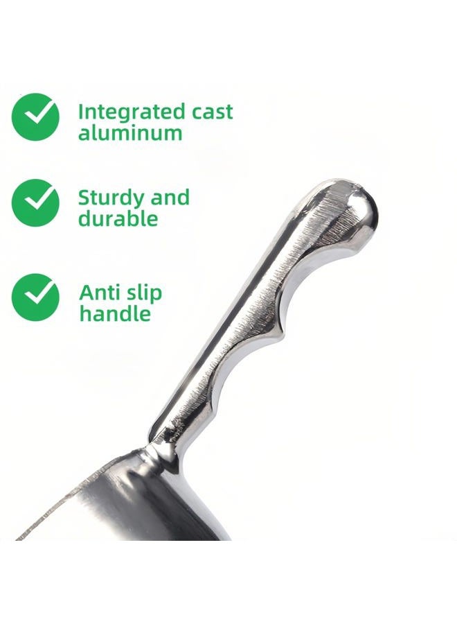 RyanDesign Heavy-Duty Cast Aluminum Kitchen Scoop - Rust-Proof, Ergonomic S-Handle Ice Cube Endurance Scoopfor Ice, Candy, Popcorn, Coffee Beans, Flour & Pet Food - Commercial-Grade Durable Design (XL（38oz）) - Image 5