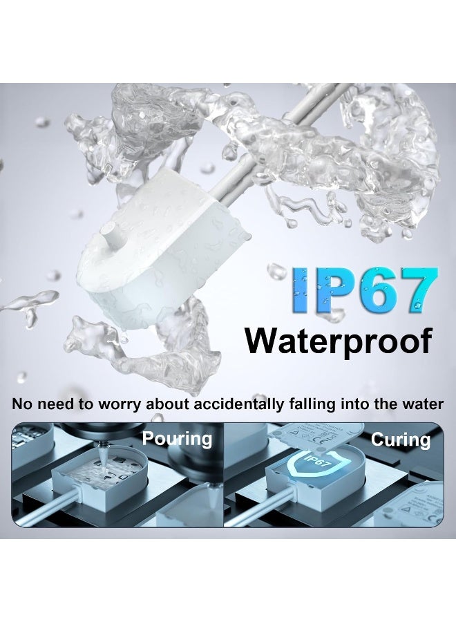 IBERLS شاحن بديل IBERLS لفرشاة الأسنان الكهربائية Philips Sonicare 4100 5100 6100 6500 7500 HX6100 قاعدة شحن استقرائي سلك طاقة لنماذج DailyClean DiamondClean وسلسلة 30009000 - Image 4