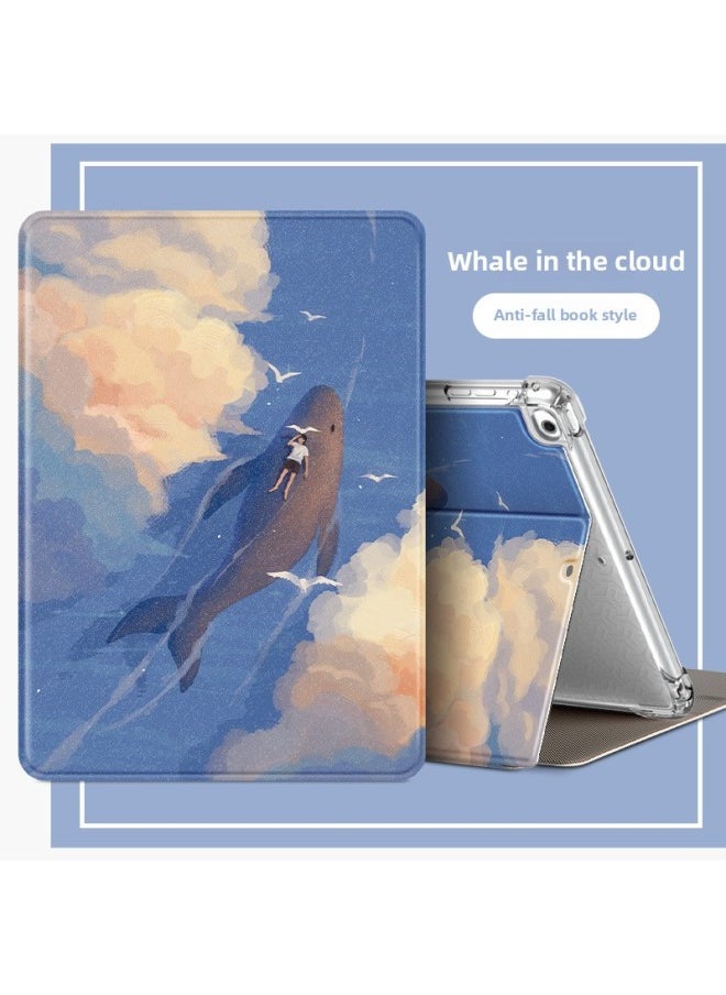 Generic - Ipad Case 2024 Air6/5 Flat Case 2022 10/9 10 Generation For Apple All-inclusive Case-Color:Whale In The Cloud-Applicable Models:Ipad Pro【 9.7inch 】 - Image 1
