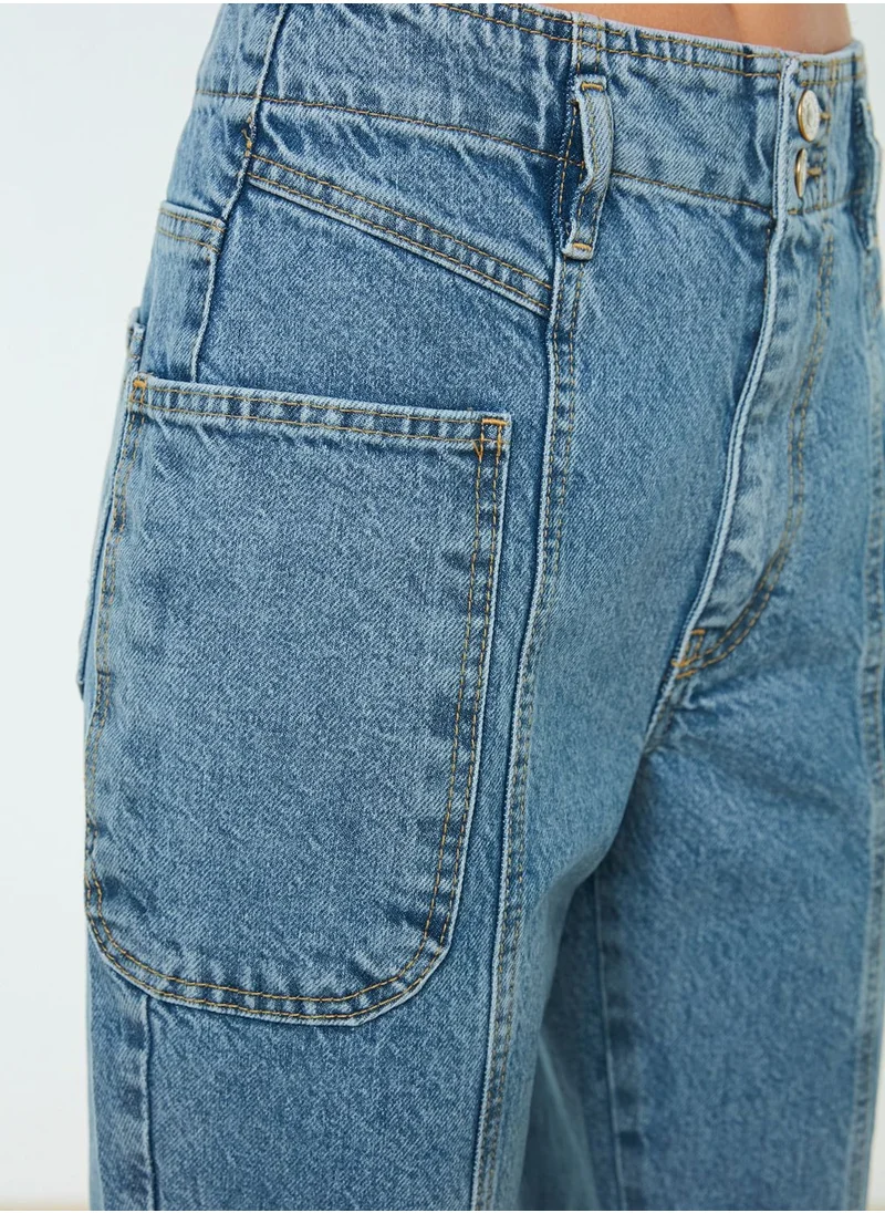 trendyol Pocket Detail High Waist Jeans