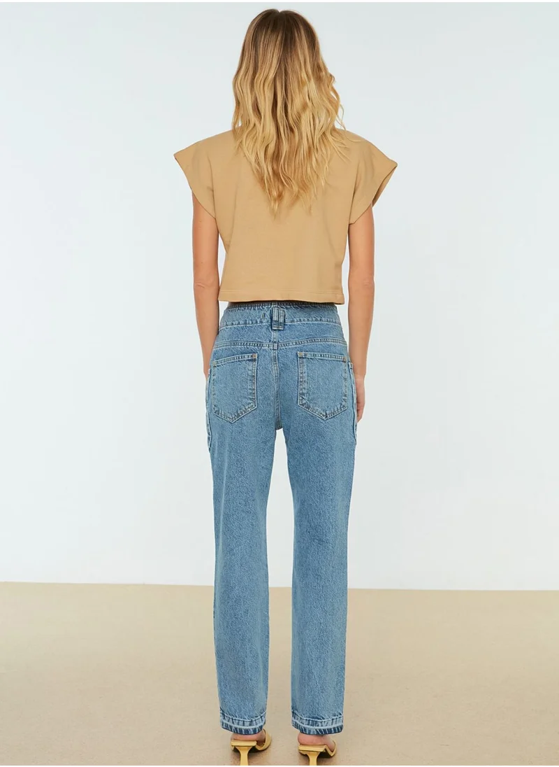 trendyol Pocket Detail High Waist Jeans