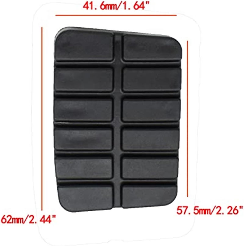 Wivplex Car Brake and Clutch Pedal Rubber Pads Cover Set - Image 2
