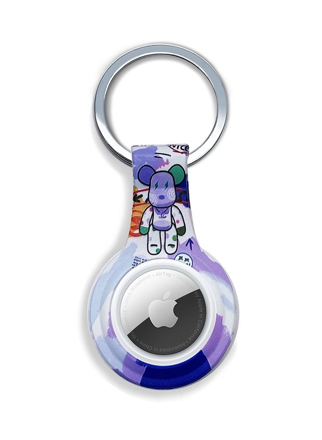 Theodor Protective Silicone Case Cover with Key Ring Kaws For Apple AirTag  - Image 1