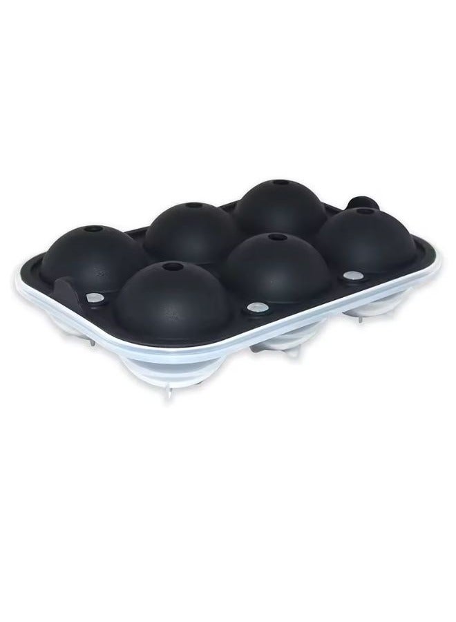 Premium Silicone Ice Ball maker 6 Ice Balls Making Mold Tray for Juice and Drinks - Image 1