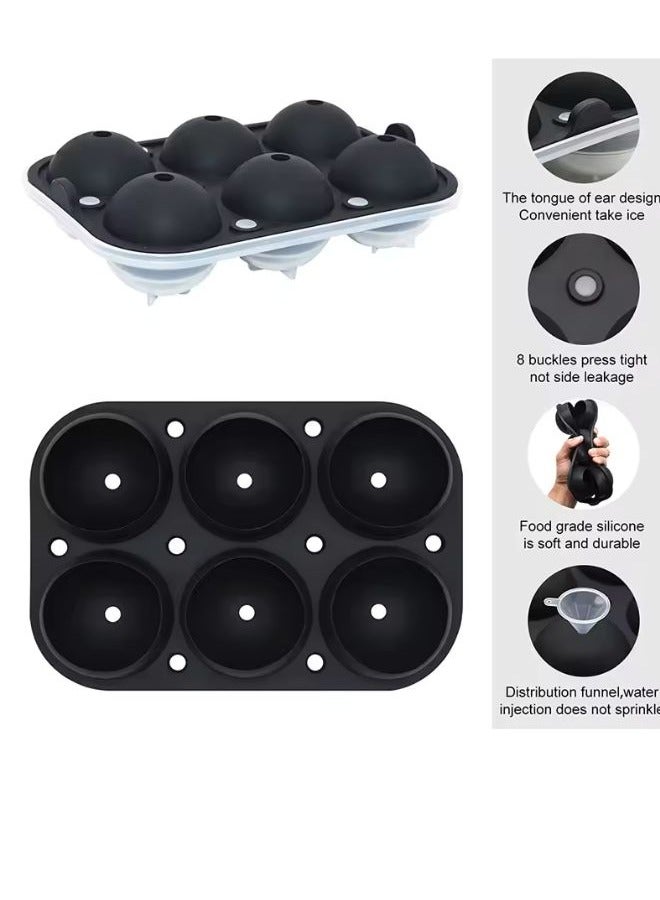 Premium Silicone Ice Ball maker 6 Ice Balls Making Mold Tray for Juice and Drinks - Image 5