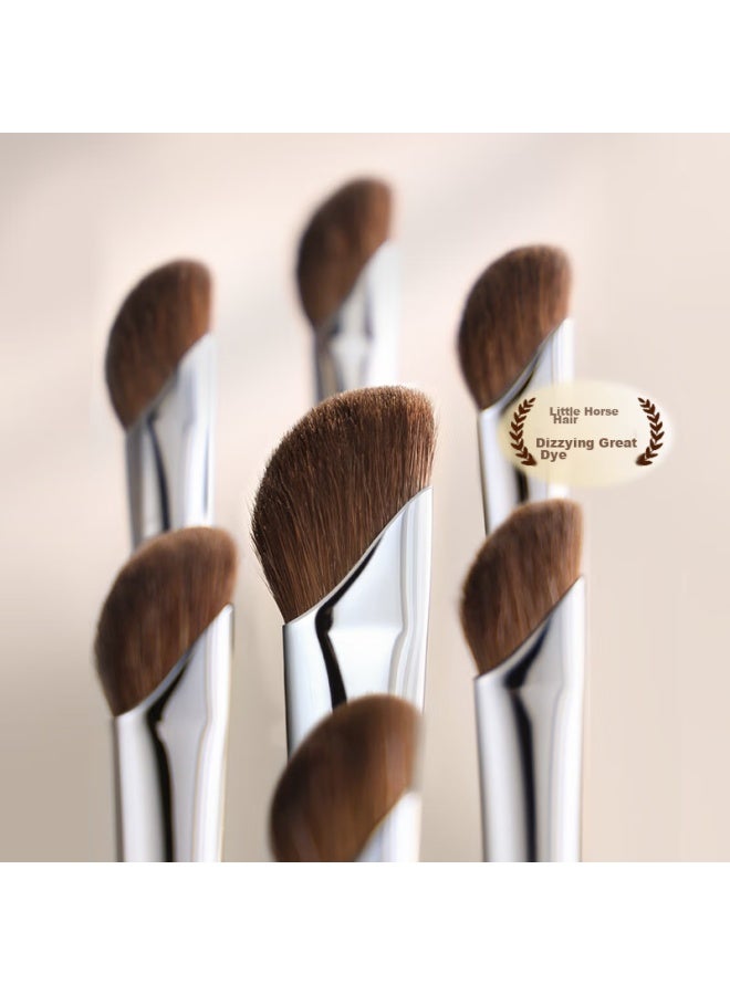 GOOOD Gudi Goood Sickle-shaped Angled Nose Shadow Brush, 2-piece Set, Professional Contouring Brush, Side Shadow Highlighter, Angled Makeup Brush - Image 3
