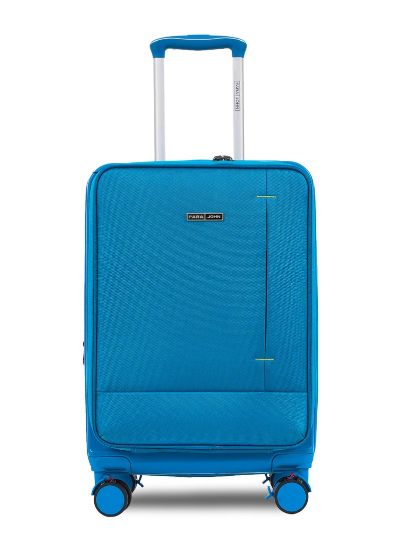 Parajohn Front Open Cabin Size 20 inches luggage with Premium ABS +Nylon Material- 55 cms carrying 10kg|8 Wheels Hard Sided Trolley - Image 1