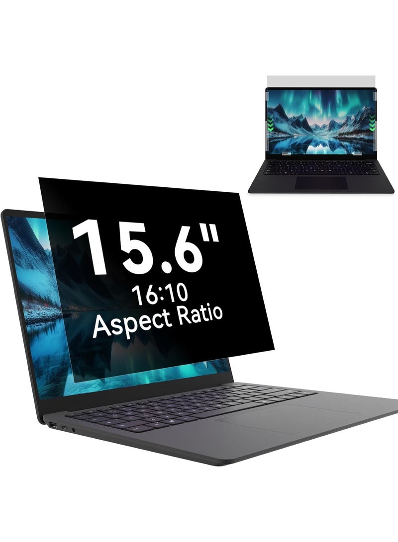 Laptop Privacy Screen 15.6 Inch-16:10 Aspect Ratio Anti-Glare Blue Light Computer Monitor Protector, Laptop Screen Privacy Shield Removable 15.6in Filter for Lenovo HP Huawei Honor Xiaomi  Redmi Dell Acer Asus Thinkpad Envy Xps - Image 1