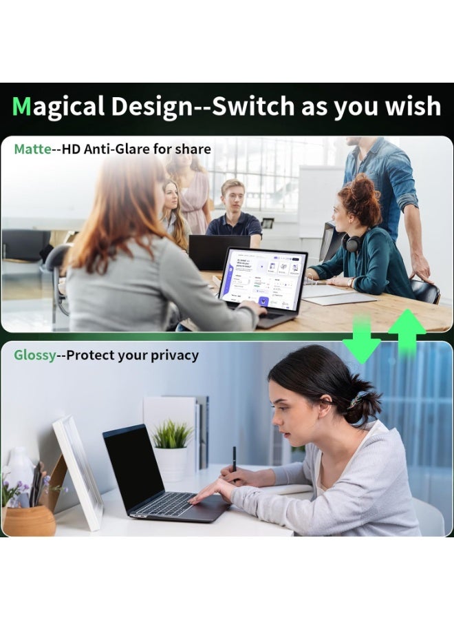 Laptop Privacy Screen 15.6 Inch-16:10 Aspect Ratio Anti-Glare Blue Light Computer Monitor Protector, Laptop Screen Privacy Shield Removable 15.6in Filter for Lenovo HP Huawei Honor Xiaomi  Redmi Dell Acer Asus Thinkpad Envy Xps - Image 2