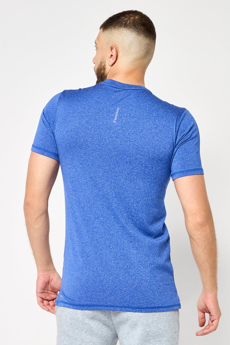 PUMA Men Sportswear Fit Short Sleeve Training T-Shirt, Blue Heather - Image 4