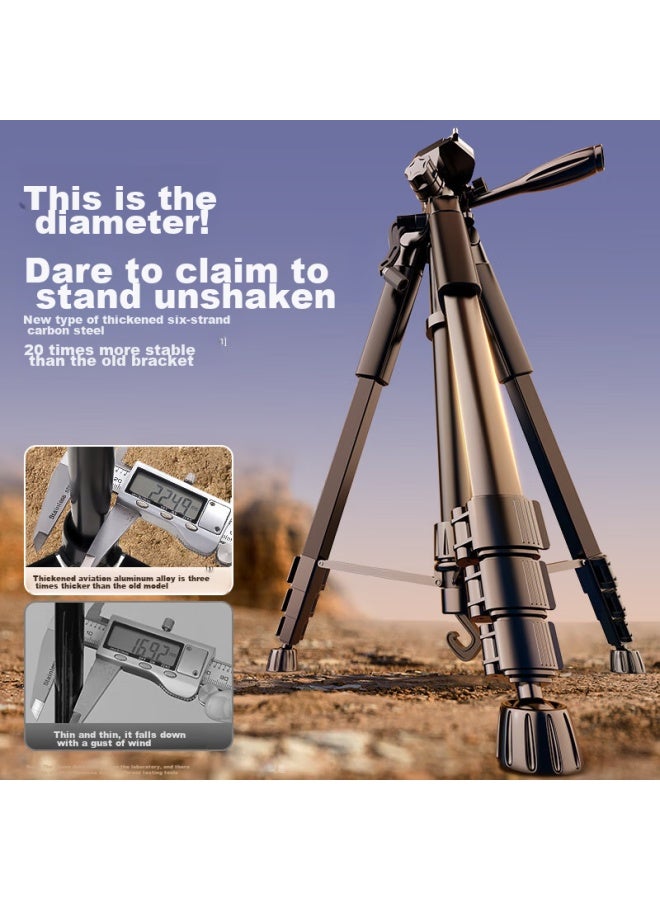 JIAHUACAI Jiahua Cai Tripod For Smartphones, Cameras, Mirrorless And Dslr Cameras, Sony, Canon, Photography, Videography, Horizontal And Vertical Shooting, Stable Indoor Selfie, Tiktok , Short Video, Outdoor Portable Stand  - Image 3