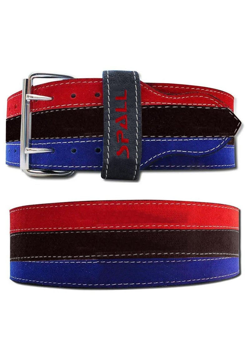 Spall Powerlifting Back Workout Gym Belt, Double Color Weight Lifting Belt Waist Support Training Protective Gear for Heavy Gym Training Workouts for Men and Women, Deadlift Training Belt - Image 1