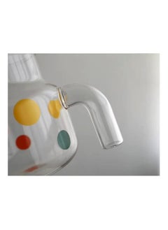zoba 1000 ml Large Capacity High Temperature Resistant Glass Teapot Household Polka Dot Cup with Lid and Straw for Milk Coffee4826  - Image 2