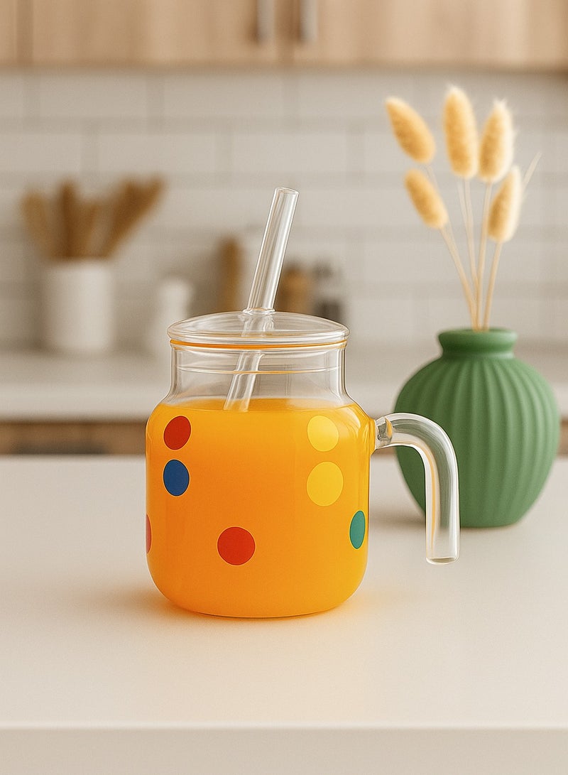 zoba Heat-resistant glass teapot, transparent, dotted - 1000 ml - Image 5