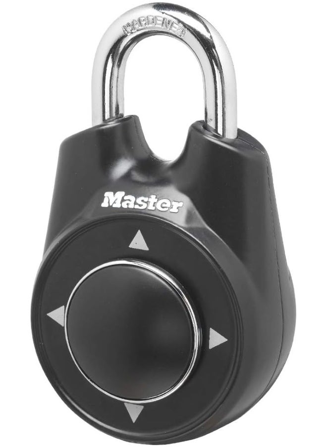 Master Lock Locker Lock 1500Id Set Your Own Directional Combination Padlock 1 Pack Black  - Image 5
