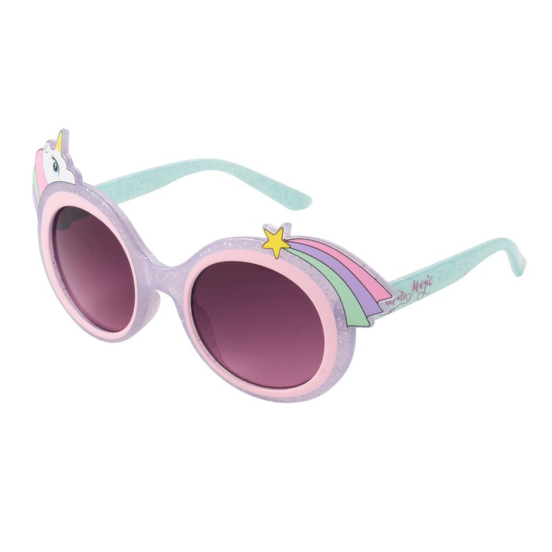 Foster Grant Girls You Are Magic Sunglasses, Pink Multi Unicorn, 42 US - Image 1
