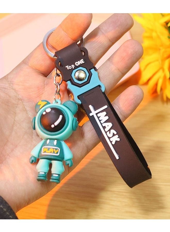 ميدالية مفاتيح كرتونية مميزة اكسسوار أنيق سلسلة مفاتيح بشخصية ديزني رائد فضاء مع شريط يتناسب مع مفاتيح السيارة والمحفظة والحقيبة هدية ابداعية جميلة - Image 1