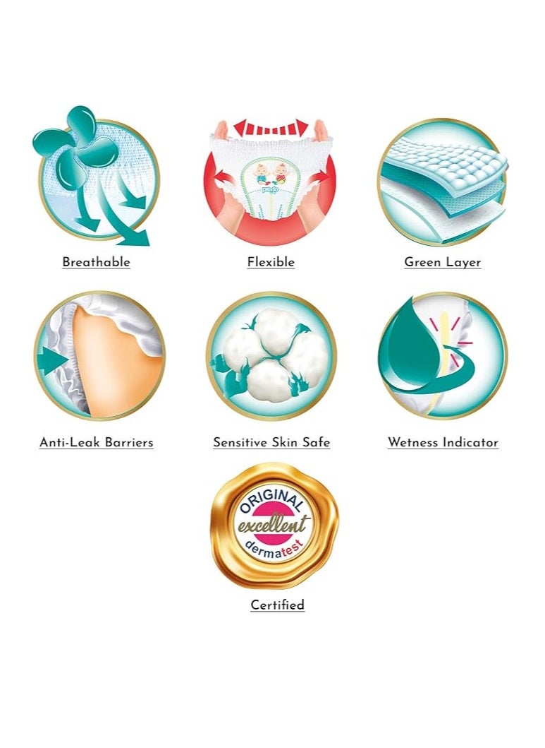 Predo Predo Baby Premium Diaper Pants, XL 11-25kg, Size 5, Pack of 32 - Soft, Absorbent, Leak-Proof Comfort  - Image 3