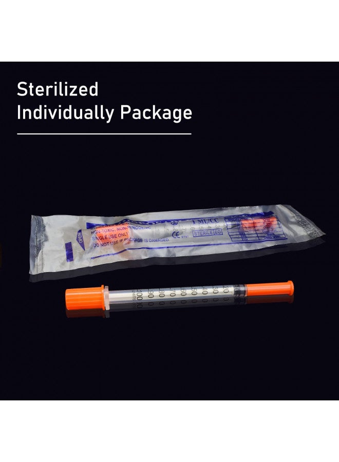 JIBENGAO 1ml/cc Lab Consumables with 30Ga/0.5'' Individually Wrapped (100Pack) - Image 2