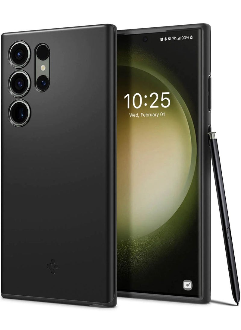 Spigen Thin Fit for Samsung Galaxy S23 Ultra Case Cover - Black  - Image 1