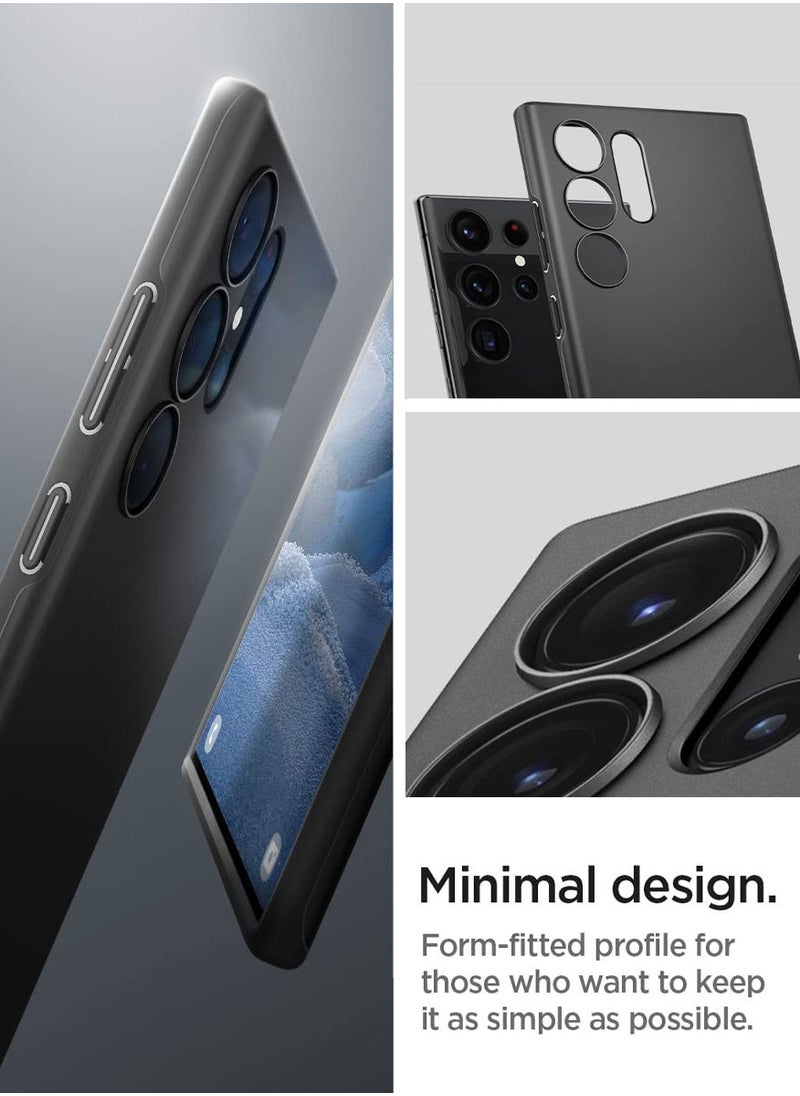 Spigen Thin Fit for Samsung Galaxy S23 Ultra Case Cover - Black  - Image 4