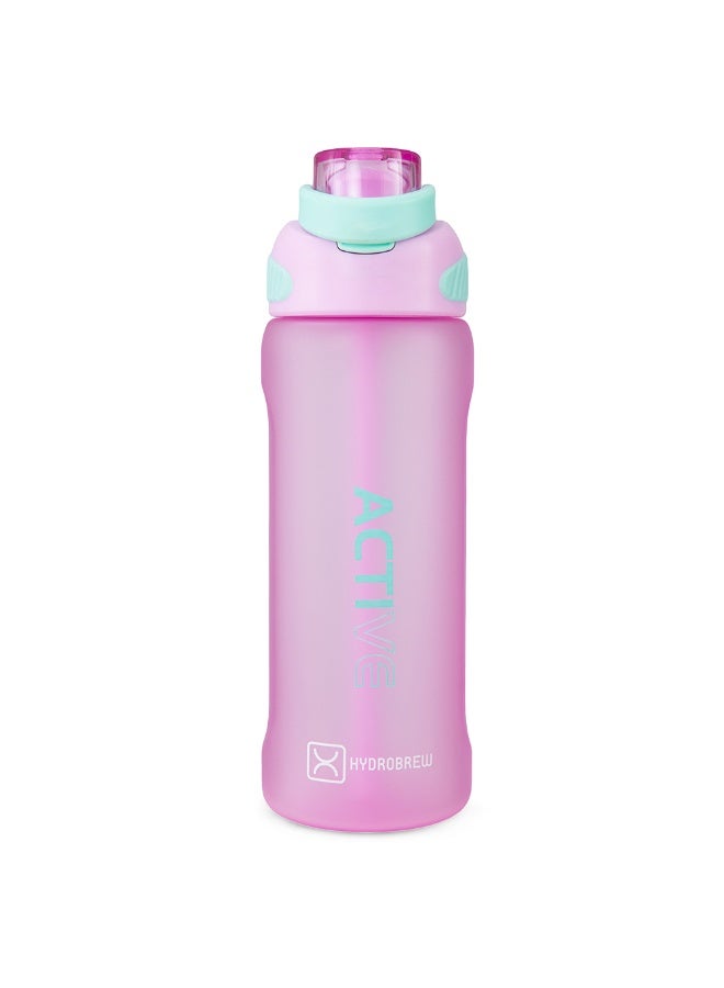 Hydrobrew Steel Core Bento Lunch Box 750ml w/ Sip Switch Tritan Water Bottle 1000ml | Leakproof 3 Compartment Meal Box – Fresh Pink - Image 3